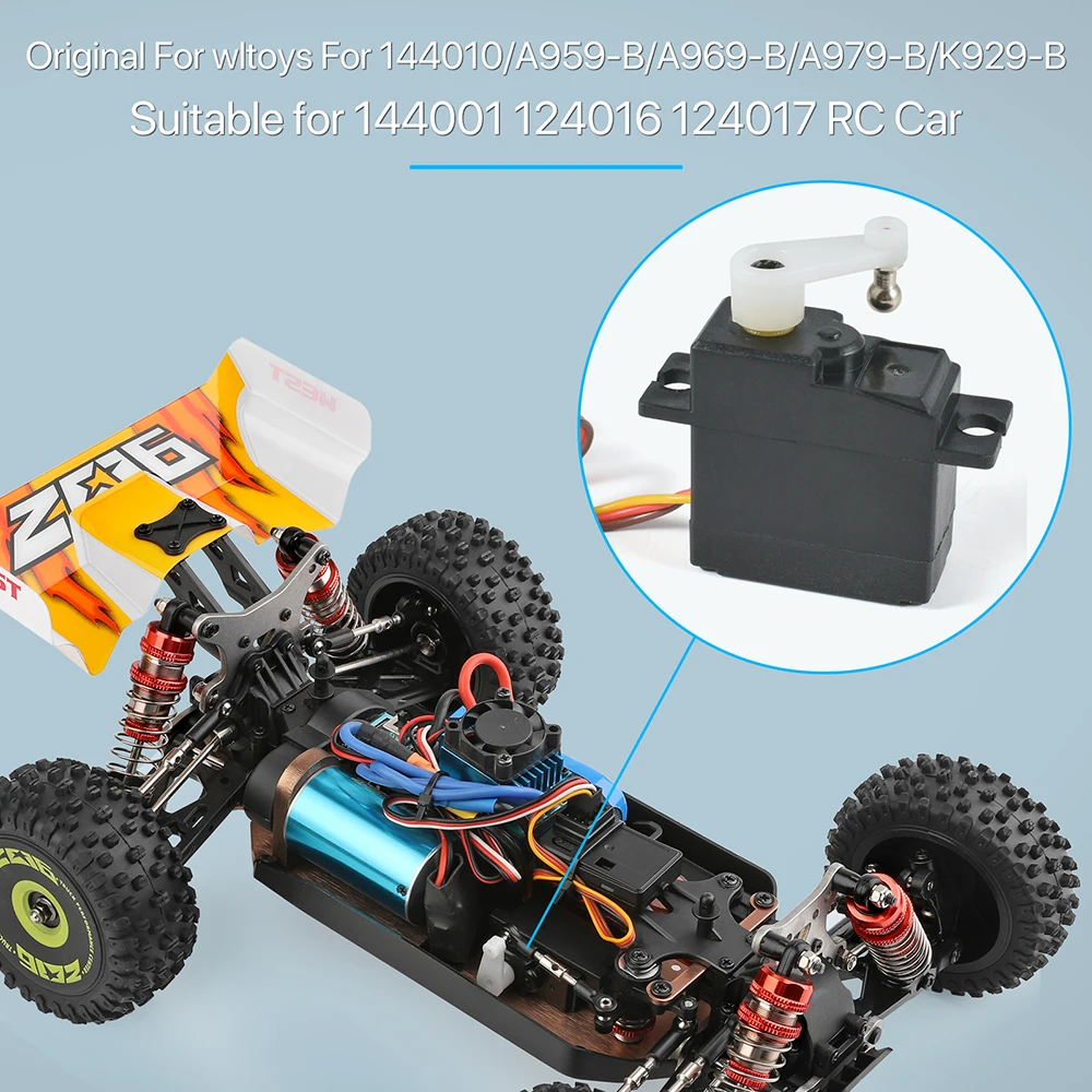 Original Wltoys 144010 1/14 RC Car Spare Parts ESC Swing Arm C Seat Differential Wavebox Tire Gear Shock Absorbers Kit Parts