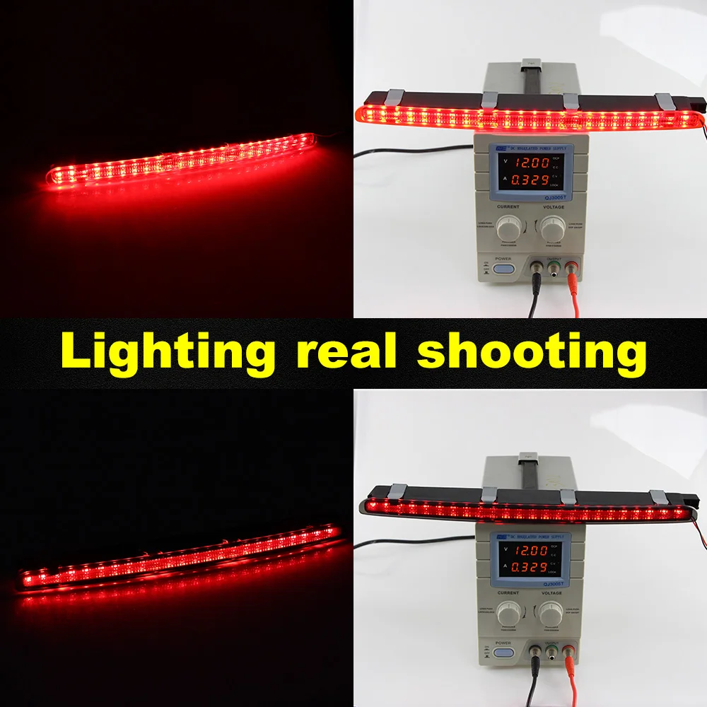 Car Rear Stop Tail Lamp Third Brake Light 2038201456 Fit for Mercedes Benz W203 2000-2007 Rear Trunk Replacement Red LED Light