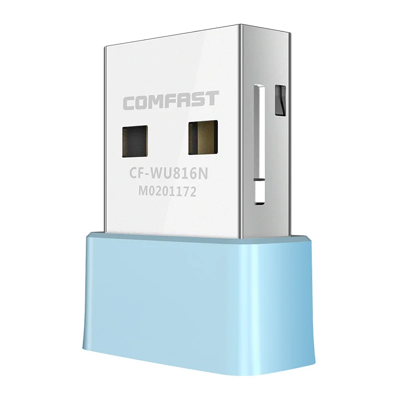 Comfast 150Mbps USB WiFi Adapter 2.4GHz Internet Card Drive Free LAN Wi-Fi Receiver Key Dongle Antenna Para PC Win 7 8 10 11