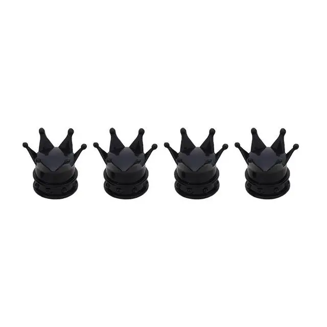2/4pcs/lot Bicycle Tire Valve Caps Universal Dustproof Gold Crown Tyre Wheel Stem Air Valve Caps Tire Valve Auto Truck Bike HOT