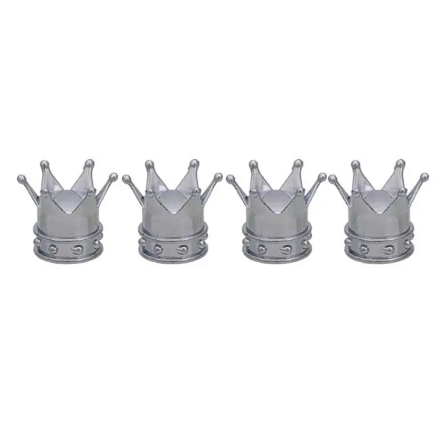 2/4pcs/lot Bicycle Tire Valve Caps Universal Dustproof Gold Crown Tyre Wheel Stem Air Valve Caps Tire Valve Auto Truck Bike HOT