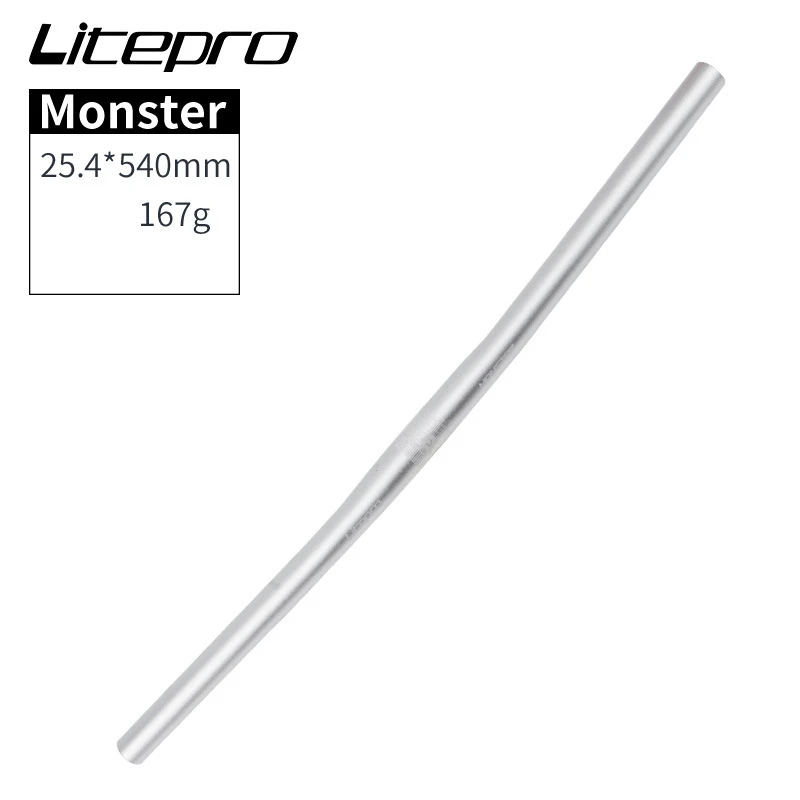 Litepro Monster Folding Bike Horizontal 25.4*540/580mm Aluminium Alloy Ultra Light Handlebars Bicycle Parts