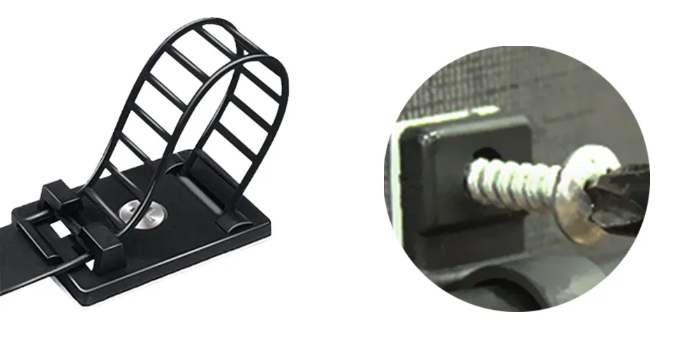 10 Pcs Under Desk Cable Organizer USB Winder Desktop Tidy Clips Management Wire Holder for Mouse Headphone TV Cord Accessories