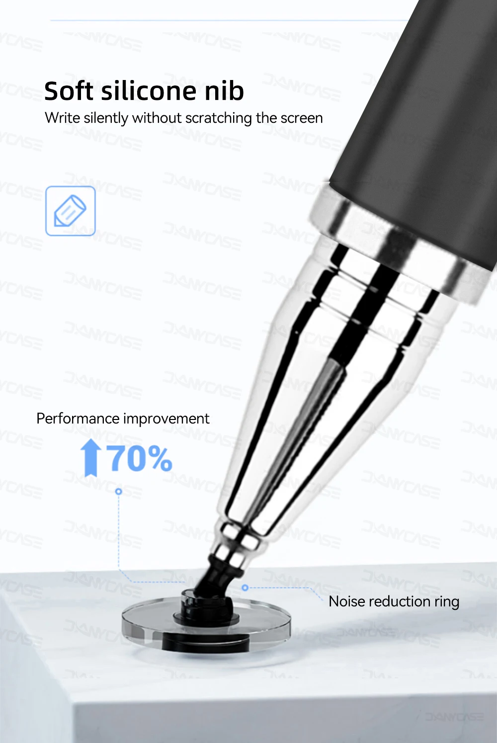 2 in 1 Universal Stylus Pen For Tablet Mobile Android ios Phone iPad Accessories Drawing Tablet Capacitive Screen Touch Pen