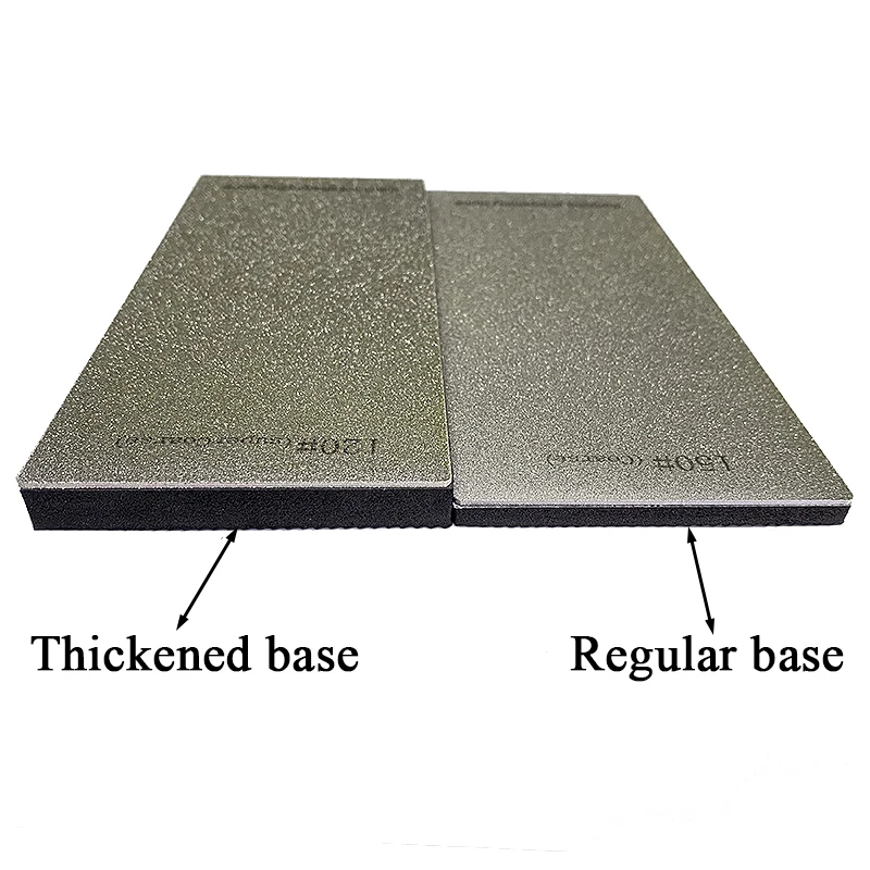 New Thickened Non-slip Base Diamond Stone Kitchen Knife Sharpening System Tool 15 Degree Sharpener Whetstone Leather Polishing