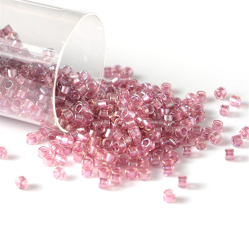 1.6mm Miyuki Delica Glass Japanese Beads Color-Lined 10g Crystal Seed Beads For Jewelry Making Bracelet Diy