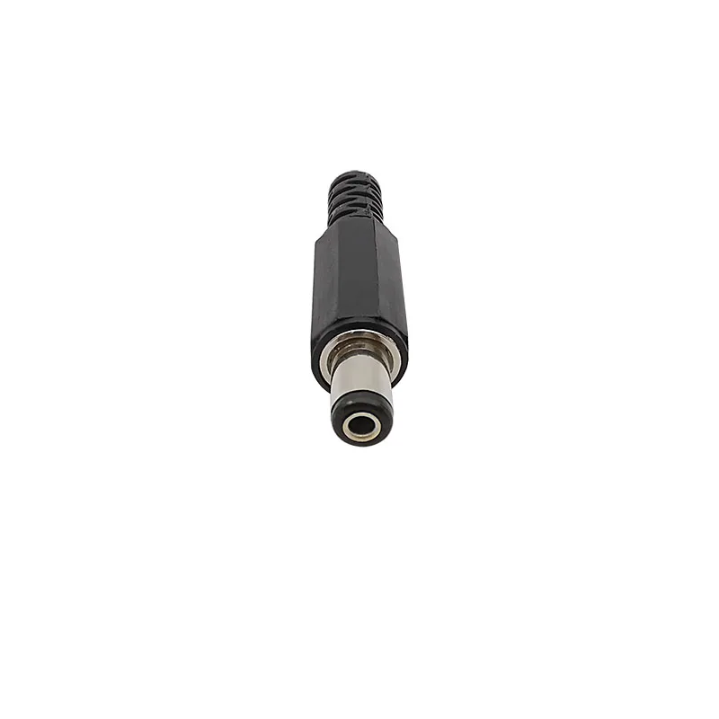 10Pcs/lot DC Power Male Plug 5.5mm x 2.1mm Connector Soldering Type DIY Electrical Wire DC Power Plug Jack Adapter 5.5x2.1mm