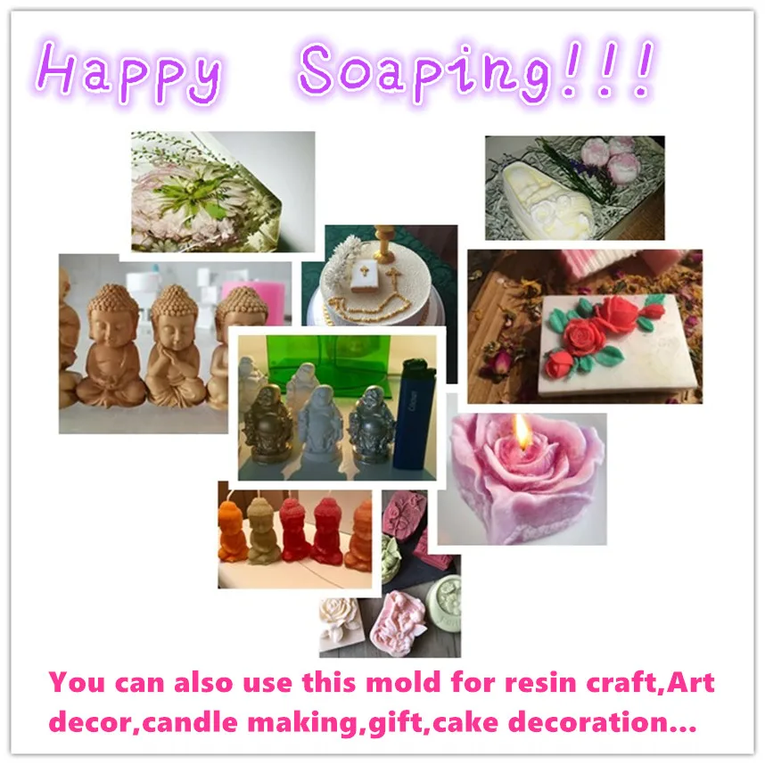 GreatMold 3D Pretty Flower Rose Silicone Mold Bouquet of Roses Soap Molds Epoxy Resin Mold Clay Chocolate Scented Candle Mould