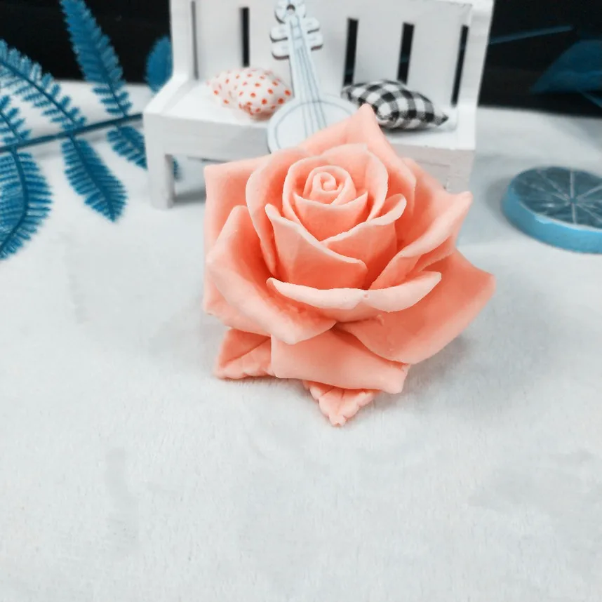 GreatMold 3D Pretty Flower Rose Silicone Mold Bouquet of Roses Soap Molds Epoxy Resin Mold Clay Chocolate Scented Candle Mould