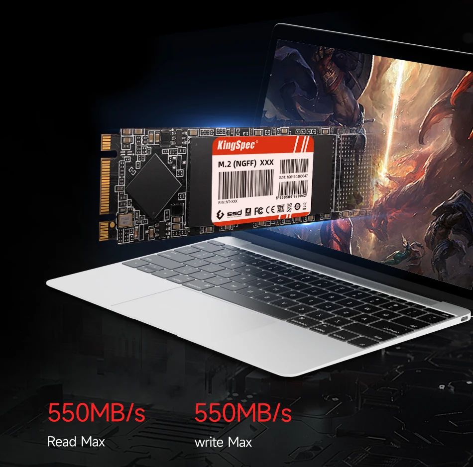 KingSpec M2 SSD 512GB SATA SSD 1TB 128GB 256GB 2T 4T ssd M.2 Ssd 2280 NGFF Hard Drive Disk Internal Solid State Drive for Laptop