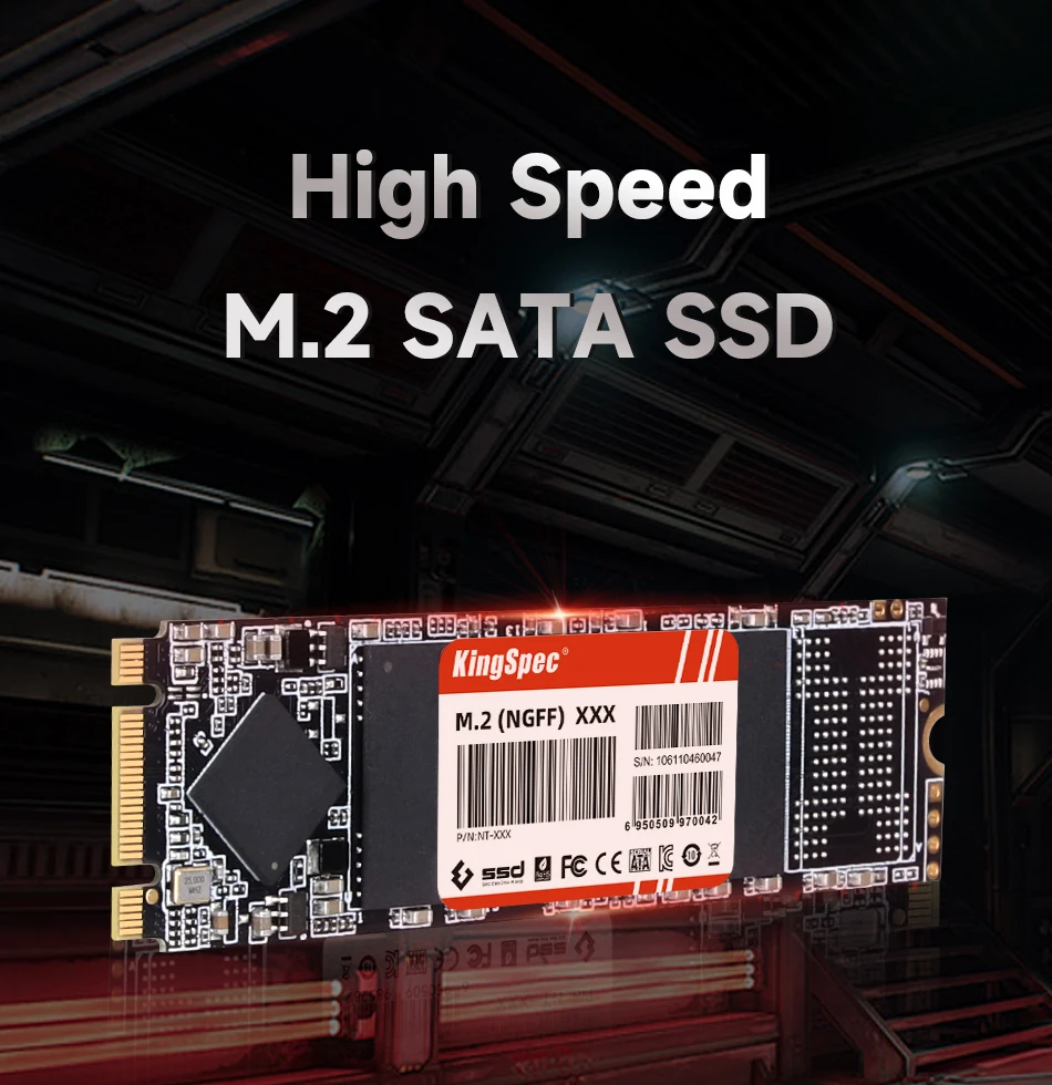 KingSpec M2 SSD 512GB SATA SSD 1TB 128GB 256GB 2T 4T ssd M.2 Ssd 2280 NGFF Hard Drive Disk Internal Solid State Drive for Laptop
