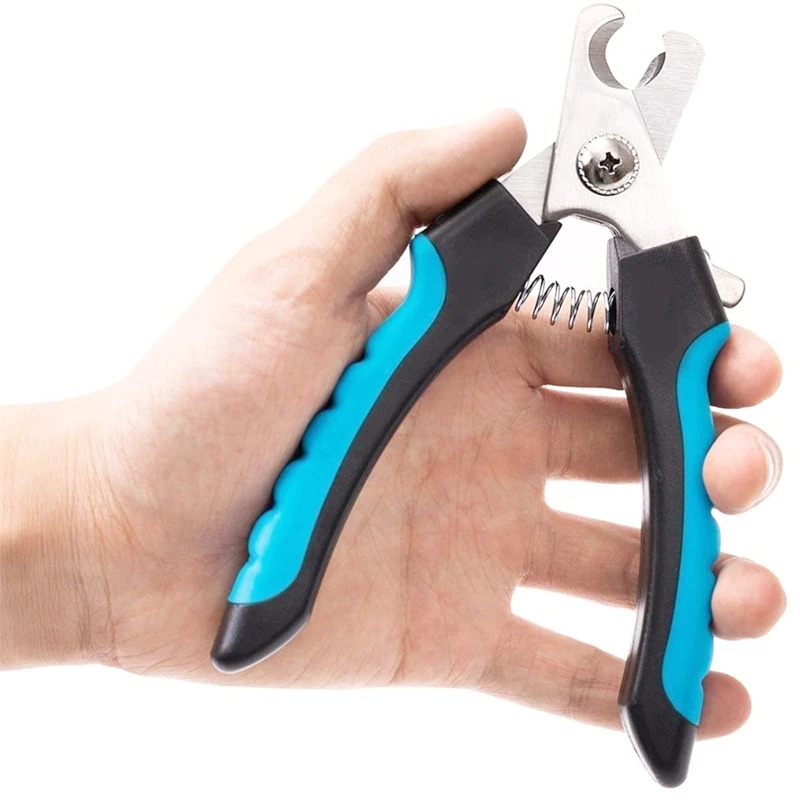 Professional Pet Nail Clipper with Safety Guard Stainless Steel Scissors Cat Dog for Claw Care Grooming Supplies Size Fits
