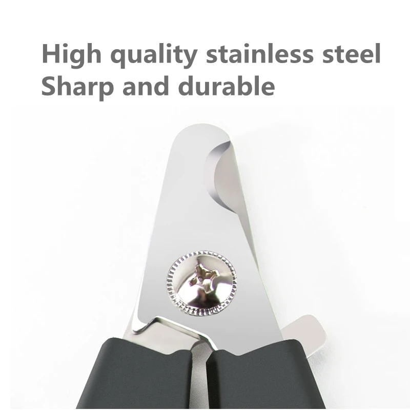 Professional Pet Nail Clipper with Safety Guard Stainless Steel Scissors Cat Dog for Claw Care Grooming Supplies Size Fits