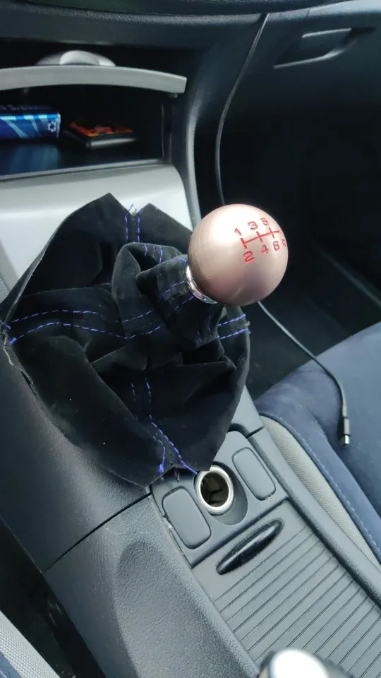 16mm Universal Suede Leather Car Gear Shift Collars Carbon Fiber Auto Car Manual Stick Shifter Knob Gear Shift Boot Cover Gaiter