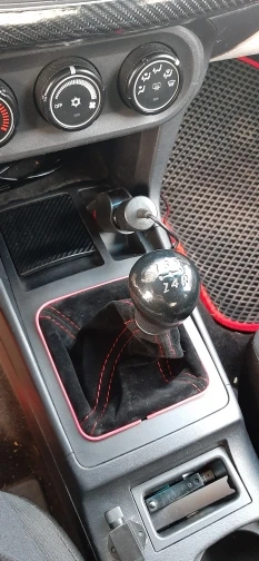 16mm Universal Suede Leather Car Gear Shift Collars Carbon Fiber Auto Car Manual Stick Shifter Knob Gear Shift Boot Cover Gaiter