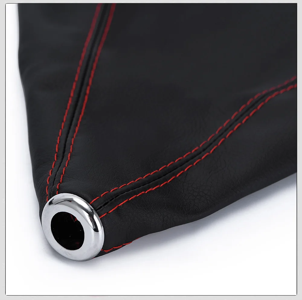 16mm Universal PU Suede Leather Car Gear Shift Collars Auto Car Manual Stick Shifter Knob Gear Shift Boot Cover Gaiter