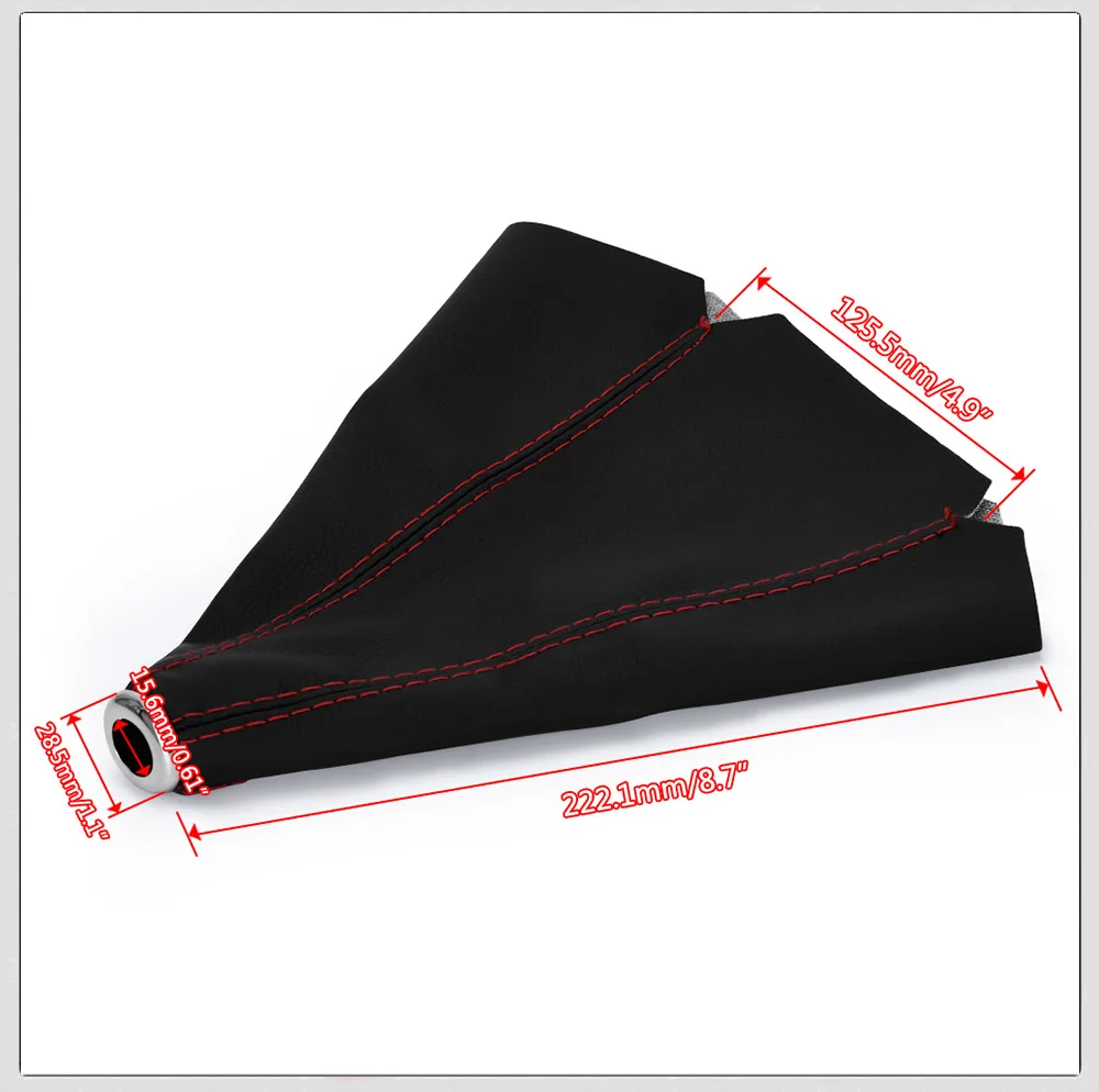 16mm Universal PU Suede Leather Car Gear Shift Collars Auto Car Manual Stick Shifter Knob Gear Shift Boot Cover Gaiter