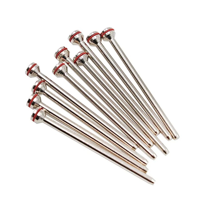 10pcs Dental Material Dental Holding Needle Polished Shaft Polishing Shank Mandrel Burs Rotary Tool For Polisher Machine Cutting