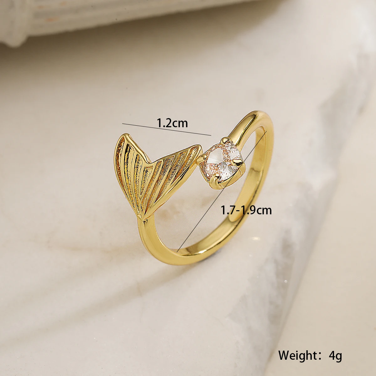 2026 New Fashion Hollow Design Star Charm Ring For Women Girl Gold Color Copper Party Ring Femme Bijoux Dropshipping