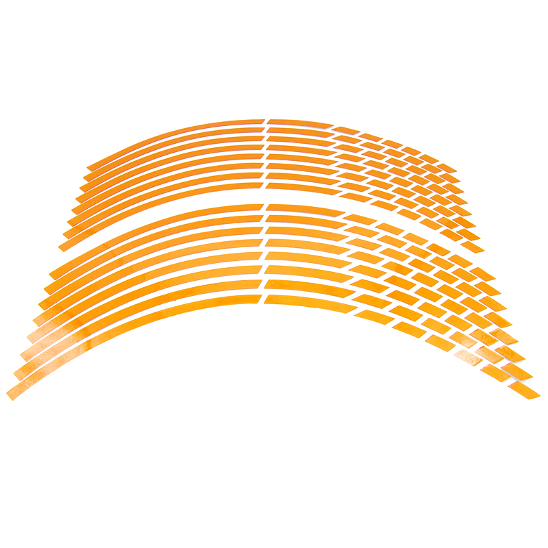 17"18"19"/16pcs Strips Motorcycle Car Wheel Tire Stickers Reflective Rim Tape Motorbike Auto Decals for KTM Yamaha Suzuki Honda