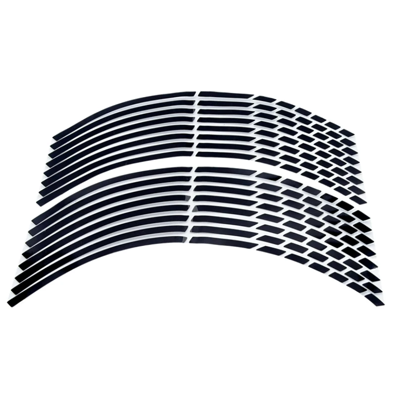 17"18"19"/16pcs Strips Motorcycle Car Wheel Tire Stickers Reflective Rim Tape Motorbike Auto Decals for KTM Yamaha Suzuki Honda