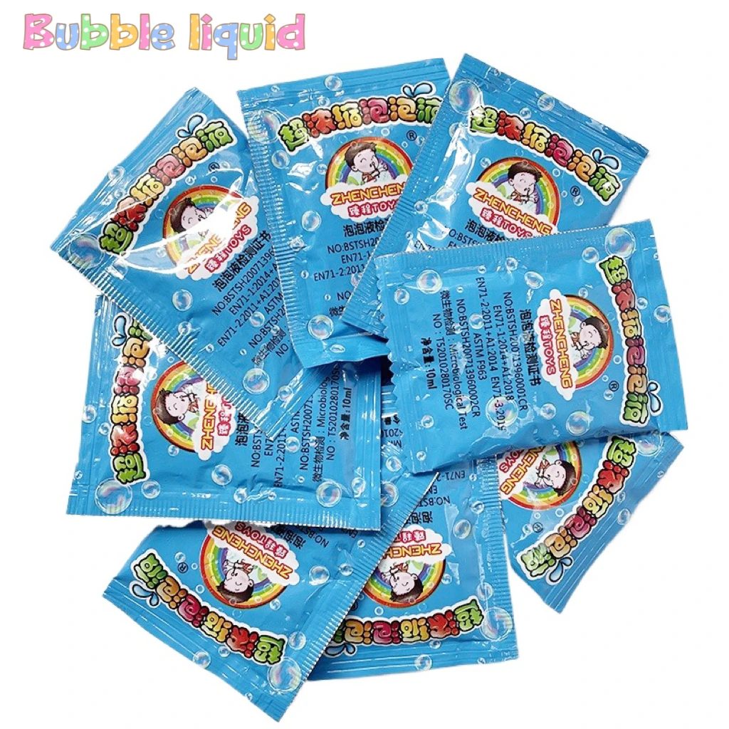 1-10pcs Bubble Machine Supplement Liquid Colorful Bubble Concentrated Granules 10pcs ≈ 500ml Bubble Gun Supplement Granules
