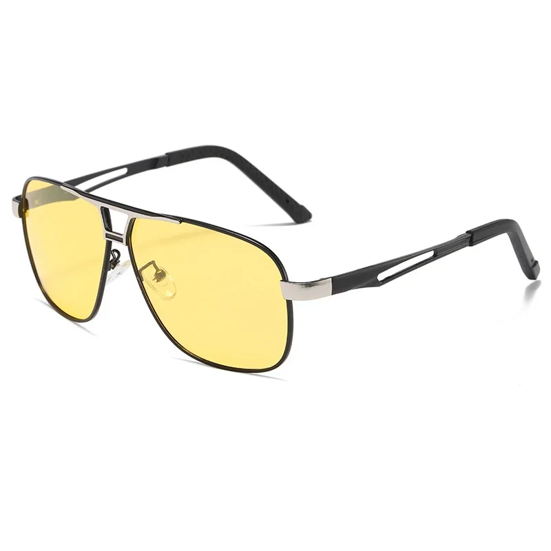 Men Driving Chameleon Sun Glasses for Day and Night Dual-use Male Color Change Lens Vision Polarized Photochromic Sunglasses