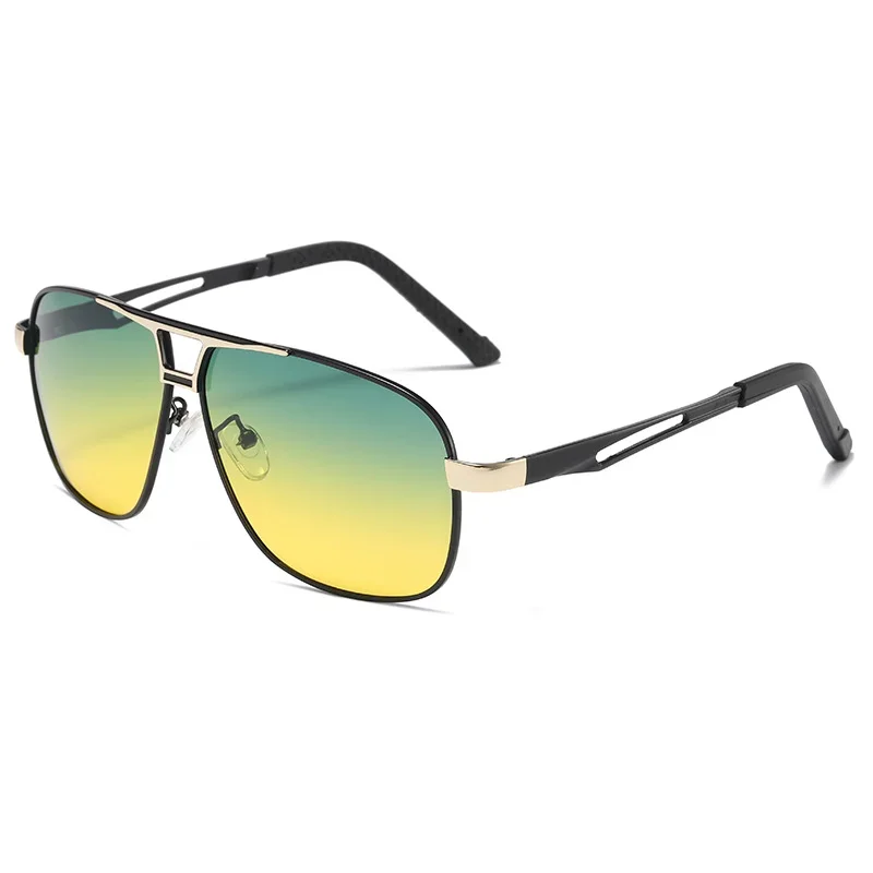 Men Driving Chameleon Sun Glasses for Day and Night Dual-use Male Color Change Lens Vision Polarized Photochromic Sunglasses