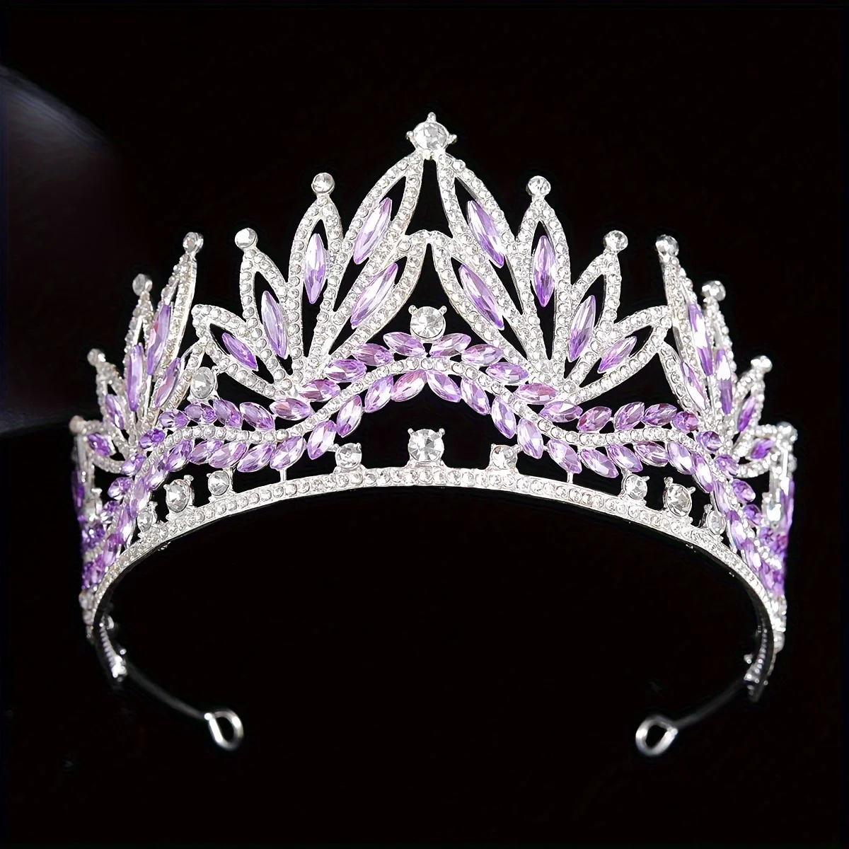 Luxury Royal Queen Wedding Crown for Women Large Multiple colors Crystal Banquet Tiaras Party Costume Hair Jewelry Accessories