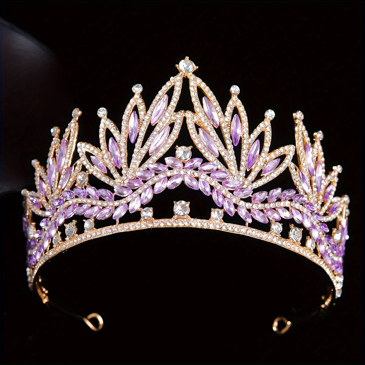 Luxury Royal Queen Wedding Crown for Women Large Multiple colors Crystal Banquet Tiaras Party Costume Hair Jewelry Accessories