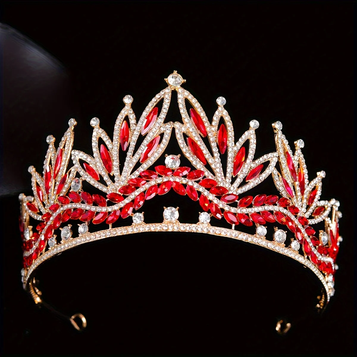 Luxury Royal Queen Wedding Crown for Women Large Multiple colors Crystal Banquet Tiaras Party Costume Hair Jewelry Accessories