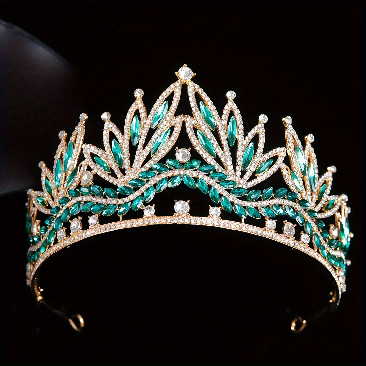 Luxury Royal Queen Wedding Crown for Women Large Multiple colors Crystal Banquet Tiaras Party Costume Hair Jewelry Accessories