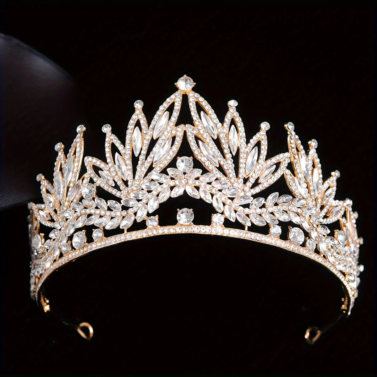 Luxury Royal Queen Wedding Crown for Women Large Multiple colors Crystal Banquet Tiaras Party Costume Hair Jewelry Accessories