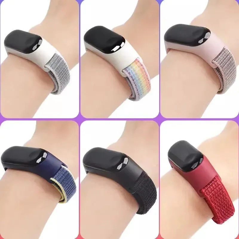 Nylon Strap For Xiaomi Mi Band 7 6 5 4 3 Bracelet Watchband Pulsera Correa Strap Miband 7 6 5 4 3 Bracelet Wristband Sport Loop