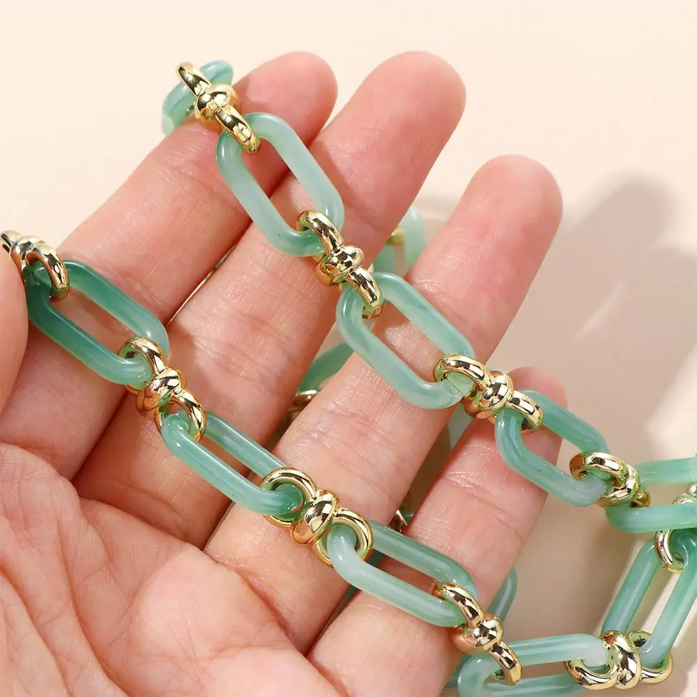 Elegant Candy Color Acrylic Glasses Chain Multicolor Sunglasses Lanyard Necklace Women Reading Glasses Hanging Neck Strap Rope