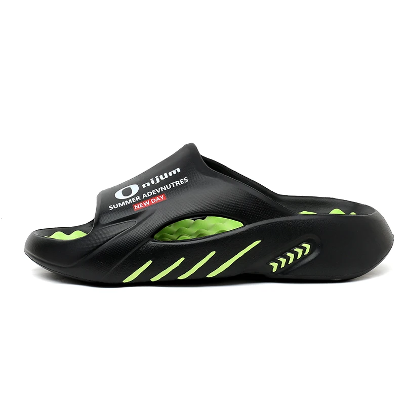 Summer Men Massage Slippers Slides Indoor Outdoor Sandals Beach Casual Shoes Comfortable Sole Men's Slippers Big Size 38-47
