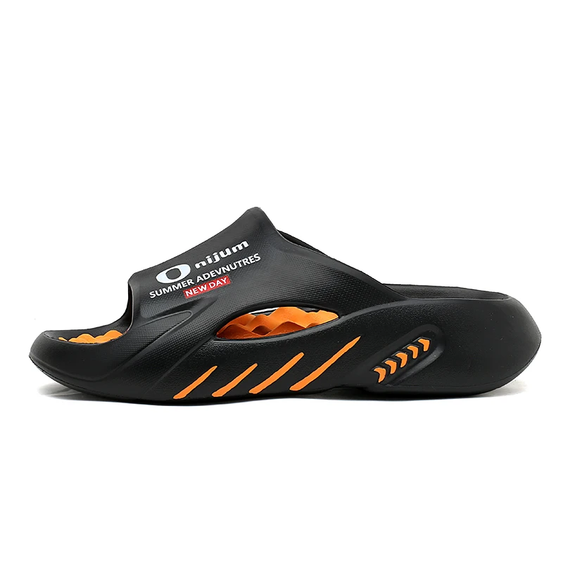 Summer Men Massage Slippers Slides Indoor Outdoor Sandals Beach Casual Shoes Comfortable Sole Men's Slippers Big Size 38-47