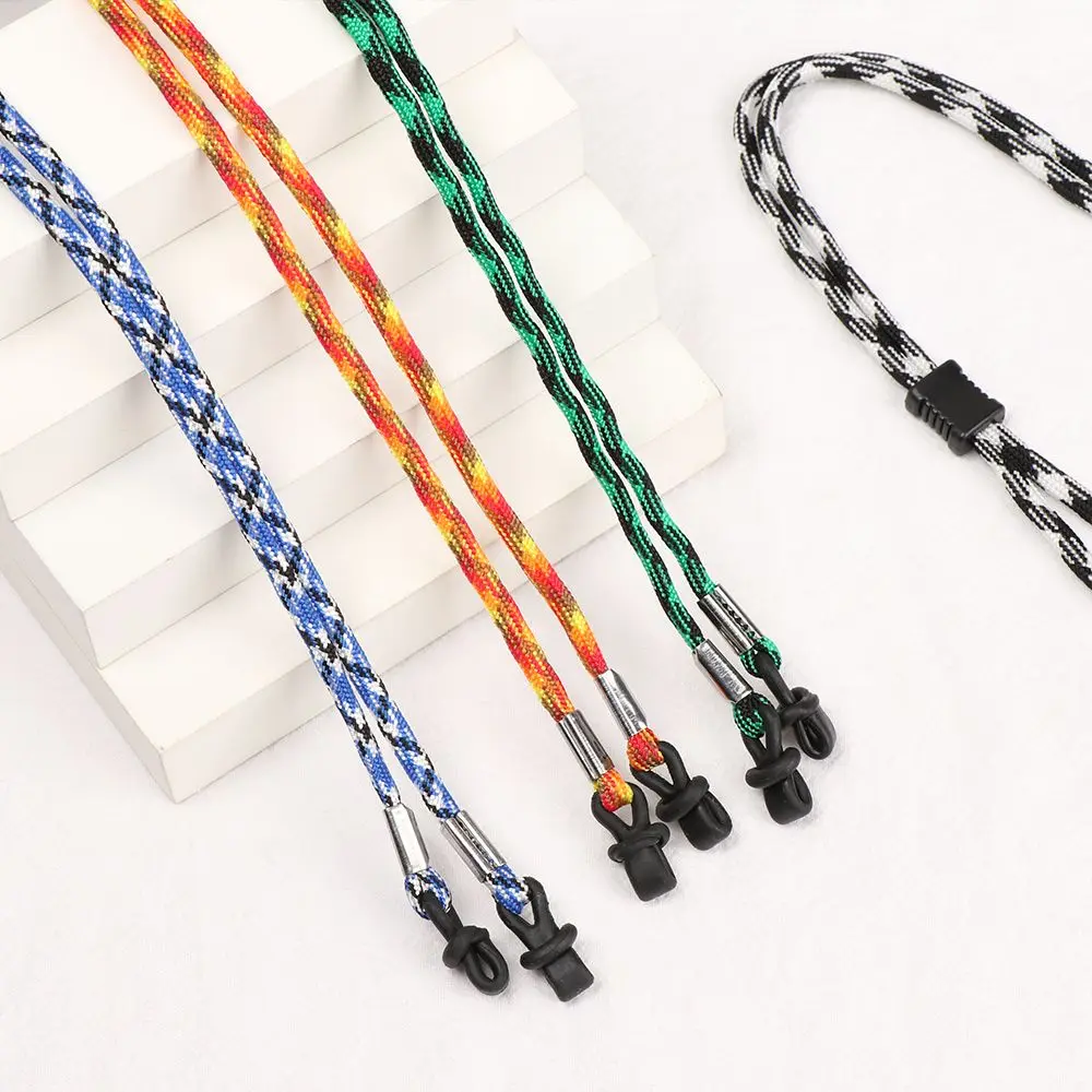 Women Men Sports Glasses Chain Holder Necklace Sunglasses Lanyard Non-slip Reading Glasses Holder Strap Eyewear Braid