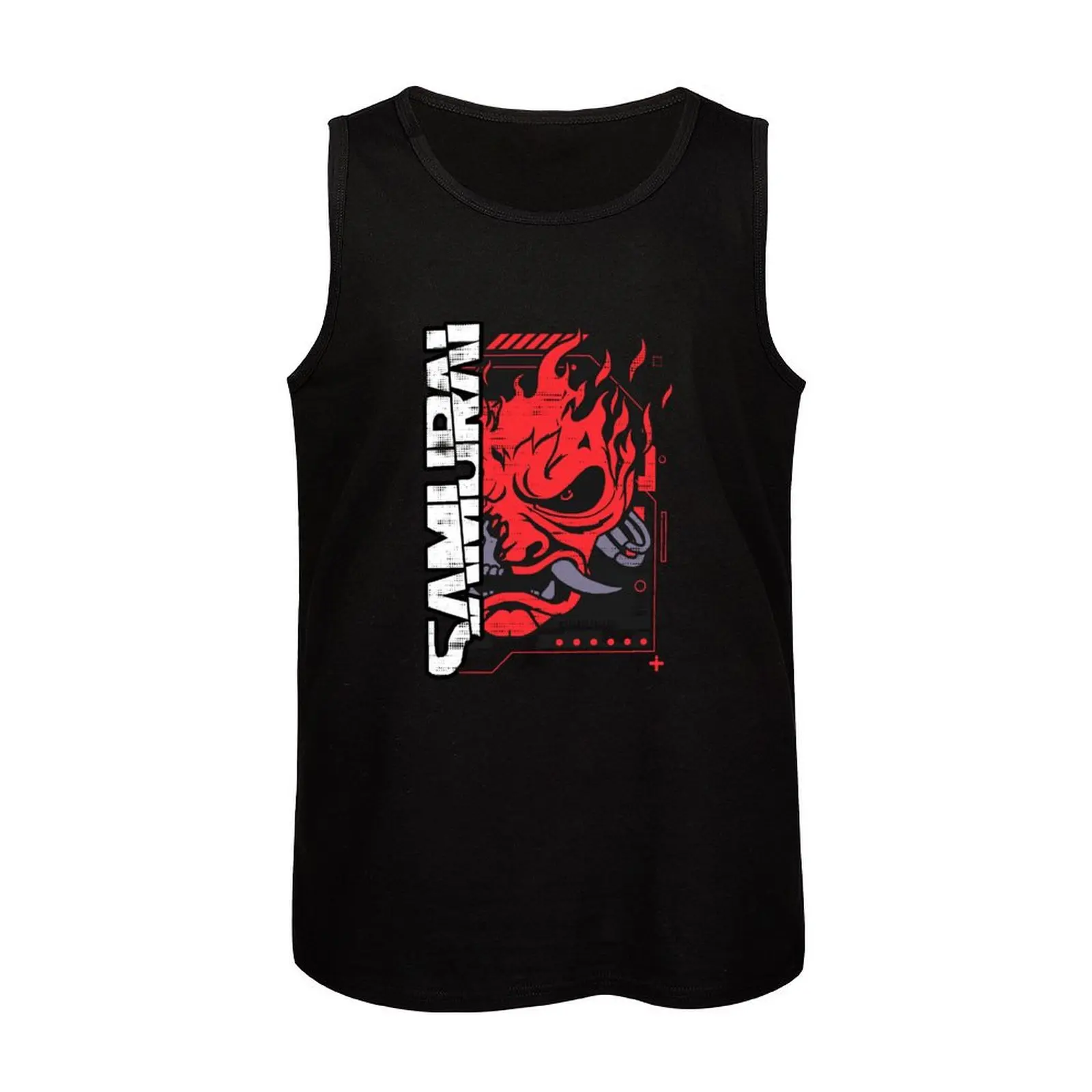 samurai rock band Tank Top sleeveless gym shirt man fitness Gym wear