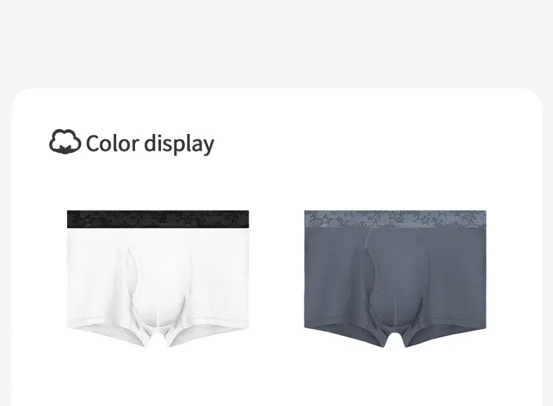 Men's Boxers Shorts Modal Underwear Man Panties Solid Breathable Bullet Separation Pouch Underpants Male Trunks Cueca Plus Size