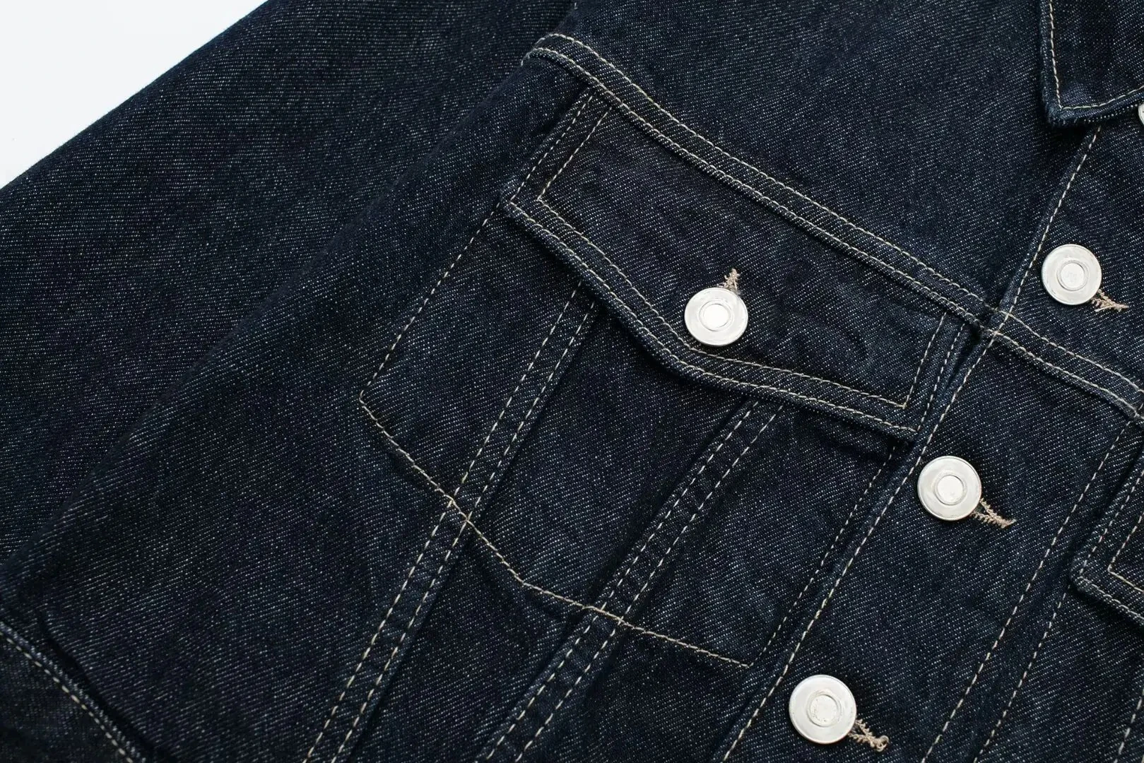 HH Women Fashion Denim Set Casual Lapel Long Sleeve Crop Jacket Buttons Female Vintage Wide Leg Loose Jeans Long Pants