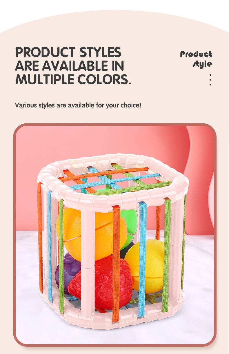Montessori Baby Toys Stack Pull Blocks Games 0-12 Months Color Shade Sensory Development Learning Educational Toys Babies Infant