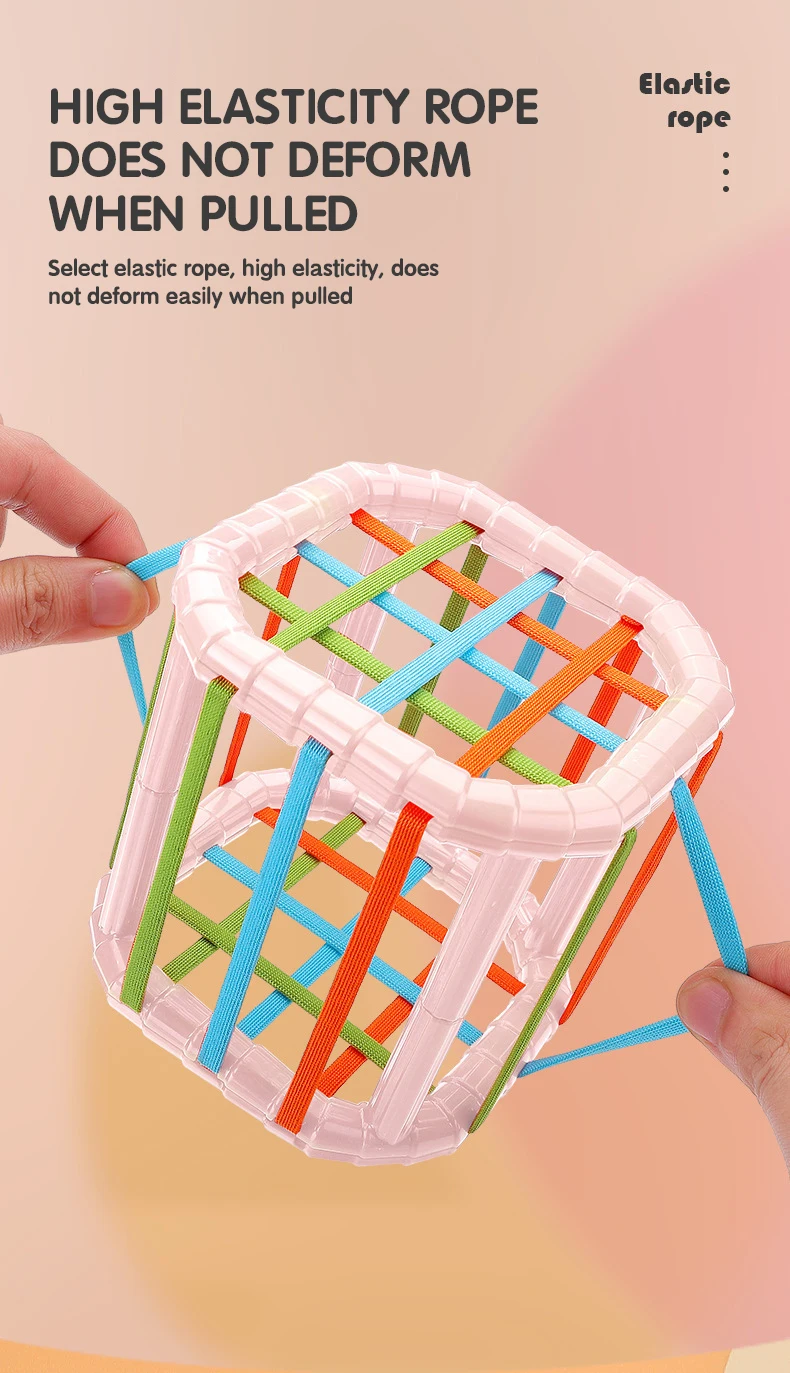 Montessori Baby Toys Stack Pull Blocks Games 0-12 Months Color Shade Sensory Development Learning Educational Toys Babies Infant
