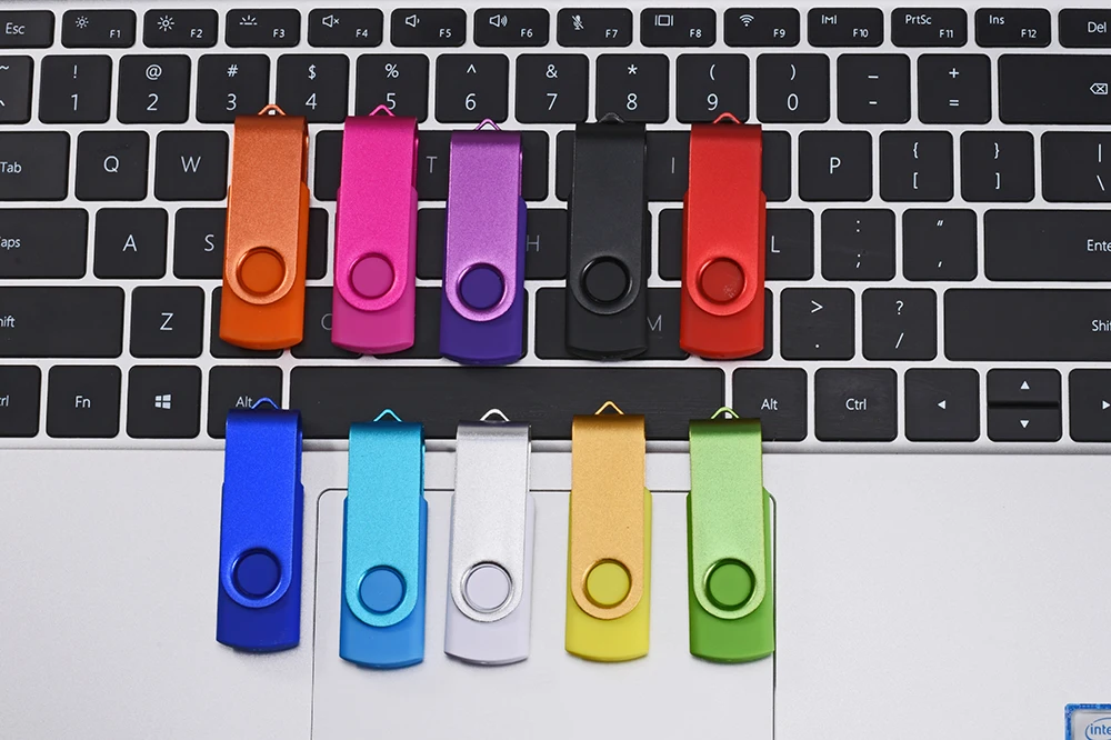 JASTER Business Gift USB Flash Drive 128GB Real Capacity Pen Drive 64GB Rotatable Memory Stick 32GB High Speed USB Stick 16GB