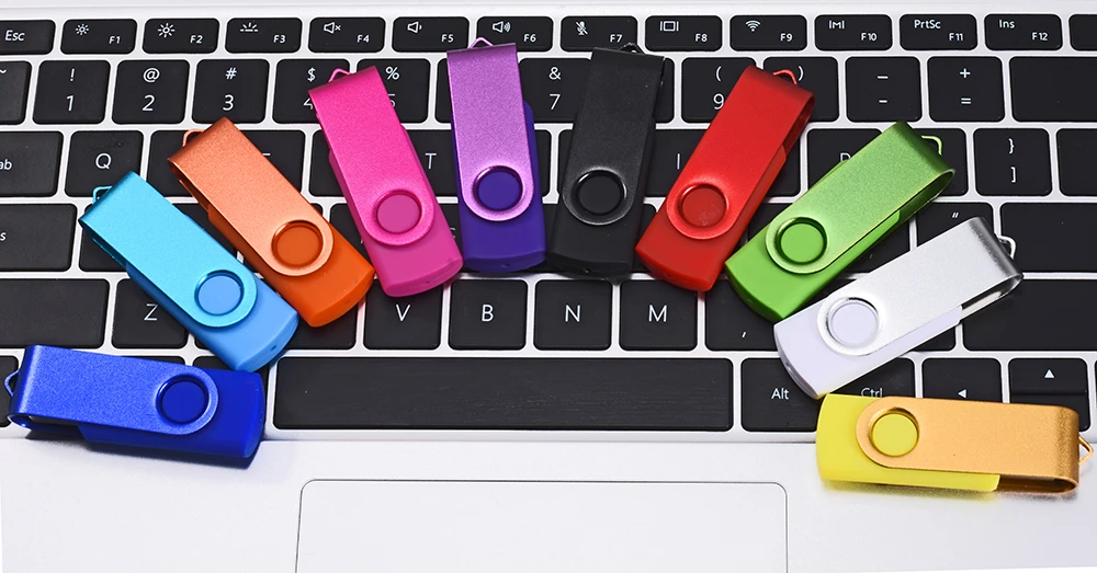 JASTER Business Gift USB Flash Drive 128GB Real Capacity Pen Drive 64GB Rotatable Memory Stick 32GB High Speed USB Stick 16GB