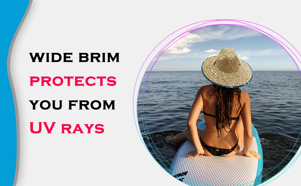 2024 1PC/2PCS New Women Lifeguard Hat Straw Summer Beach Sun Hat Outdoor Bohemia Lady Fashion Fedora Panama Hat