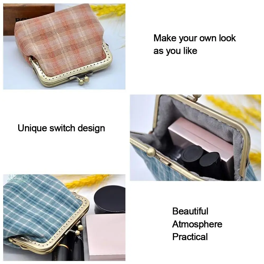 Mini Metal Purse Frame Kiss Clasp Bag Hardware Vintage Bag Kiss Clasp Lock Purse Clasp Frame Bag Making