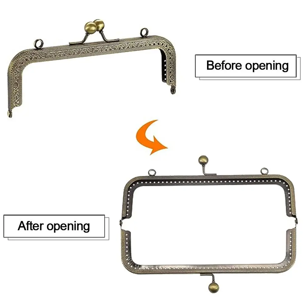 Mini Metal Purse Frame Kiss Clasp Bag Hardware Vintage Bag Kiss Clasp Lock Purse Clasp Frame Bag Making
