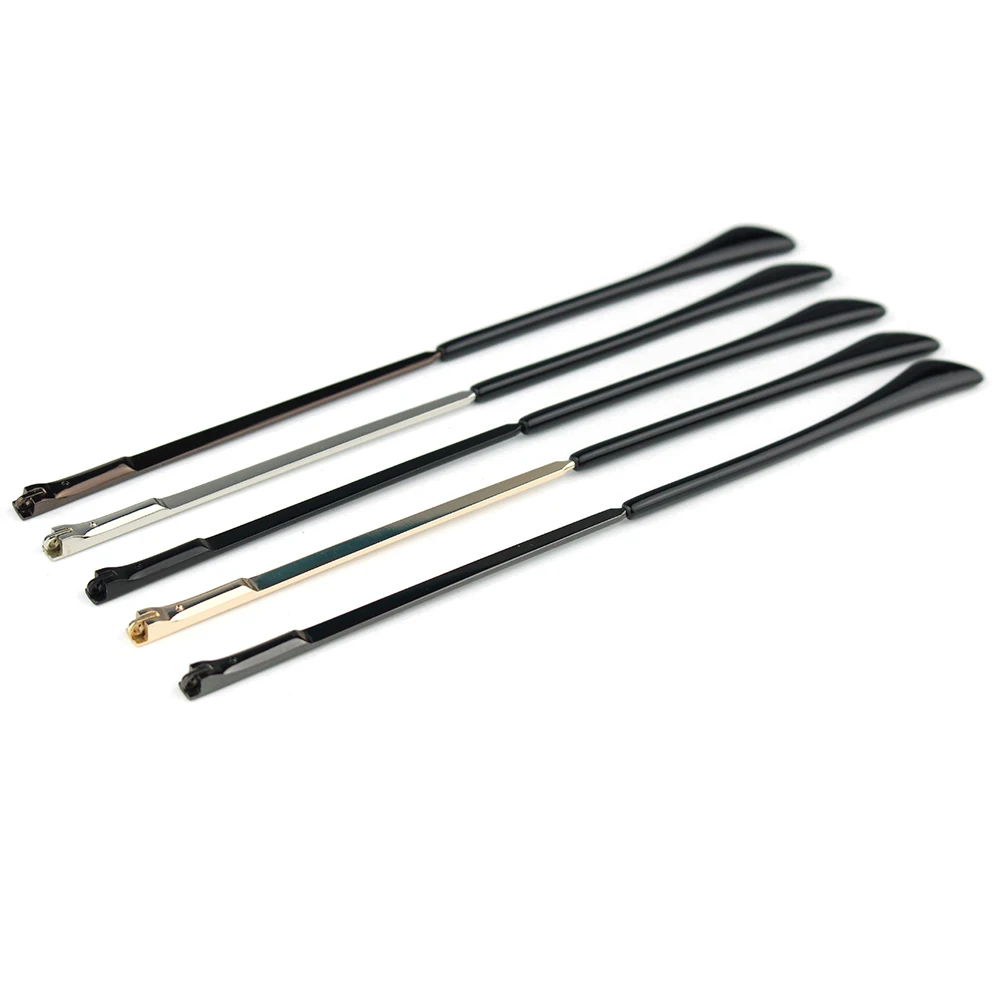 20pcs(10pairs) 2.2mm Width Metal Glasses Eyeglasses Temple Leg With Spring Hinge Gold Black Silver Optical Frame Repairing Parts
