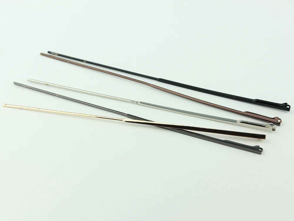 20pcs(10pairs) 2.2mm Width Metal Glasses Eyeglasses Temple Leg With Spring Hinge Gold Black Silver Optical Frame Repairing Parts